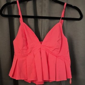 Cropped Bra Top Bright Coral Cami